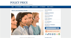 Desktop Screenshot of policyprice.com